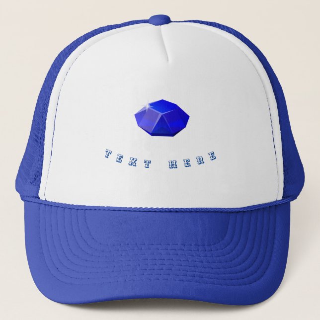 Royal Diamond Image Custom Text Here Classic Super Truckerkappe (Vorderseite)