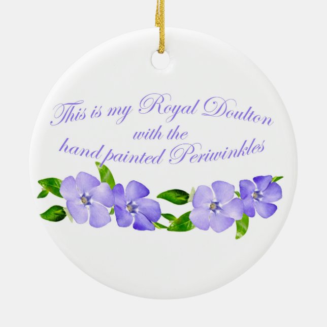Royal Doulton Periwinkles Keramikornament (Hinten)