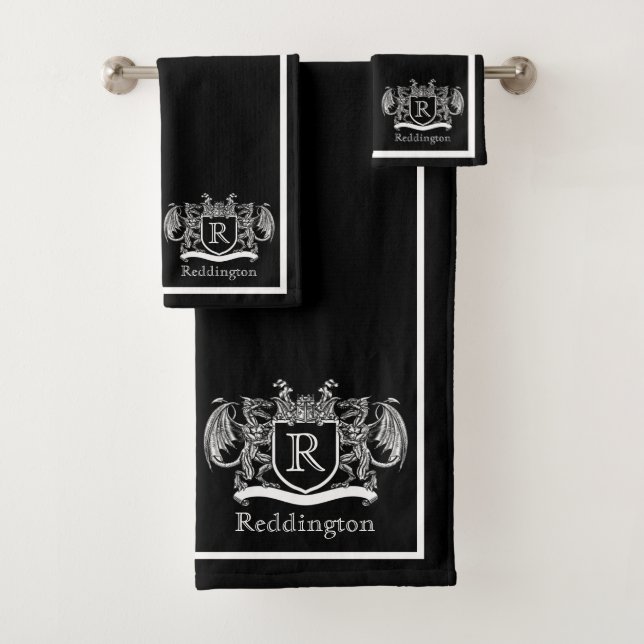 Royal Dragon Wappen Badhandtuch Set (Insitu)