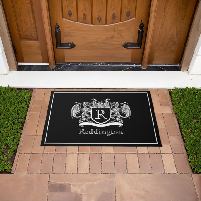 Royal Dragon Wappen Doormat Fußmatte (Außenbereich)