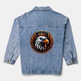 Royal Eagle Stärke und Majestät Komfortabel Jeansjacke