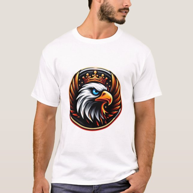 Royal Eagle Stärke und Majestät Komfortabel T-Shirt (Vorderseite)