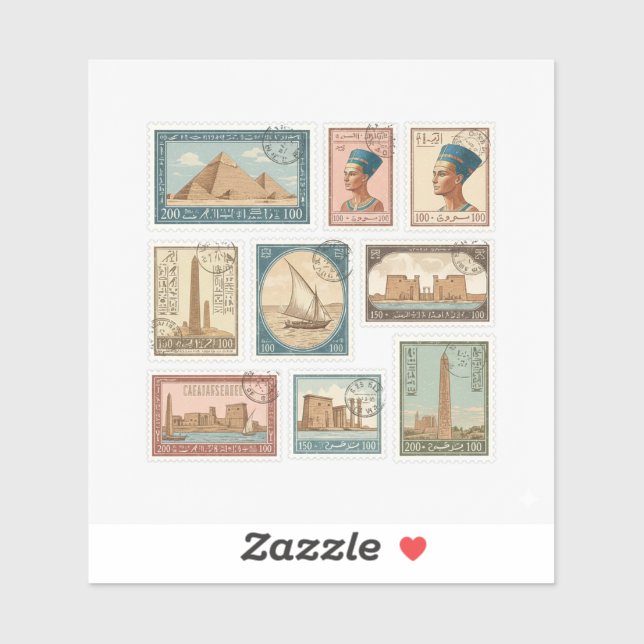 Royal Egypt Stamp Collection Aufkleber (Blatt)