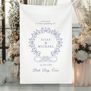 Royal, elegant, "Best-Day-Ever" Hochzeit Banner
