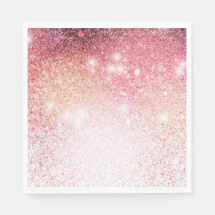 Royal Elegant Pink Glitzer Serviette