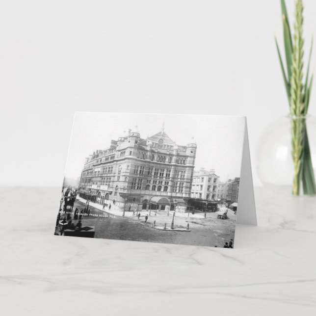 Royal English Opera House, 1891 Karte (Vorderseite)