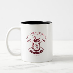 Royal Equestrian Club Keramik-Kaffeetasse Stille Zweifarbige Tasse