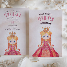 Royal Fairytale First Birthday Einladung
