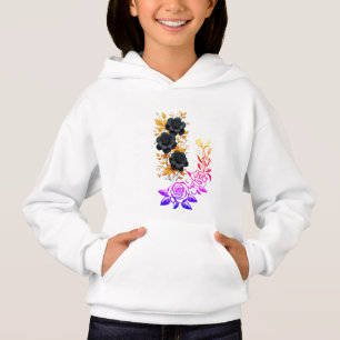 Royal Fashion Floral Mädchen Kapuzenpullover Hoodie