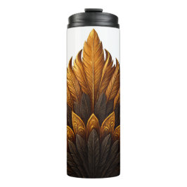 Royal Feather | Black & Gold   Thermosbecher