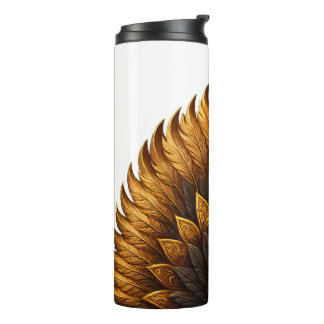 Royal Feather | Schwarz & Gold Thermosbecher