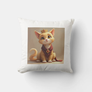 "Royal Feline Throne: The Majestic Cat Cushion" Kissen