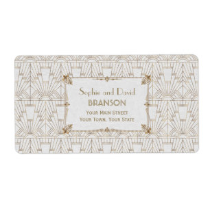 Royal Fleur-de-Lis Art Deco Gold 20er Hochzeit