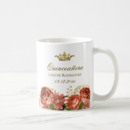 Royal Floral Quinceanera Kaffeetasse