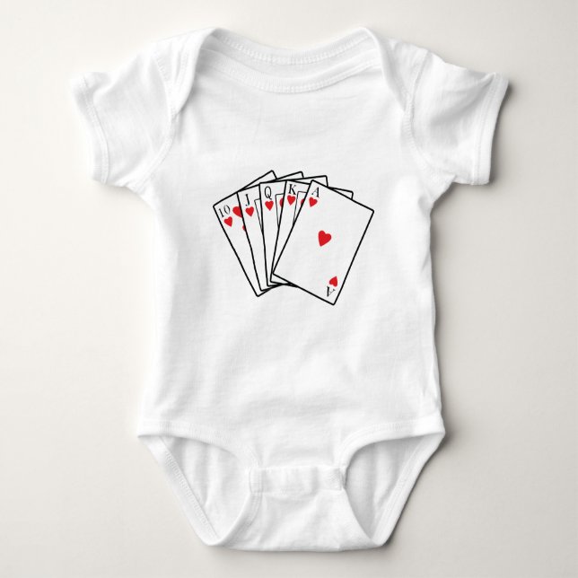 Royal Flush Baby Strampler (Vorderseite)