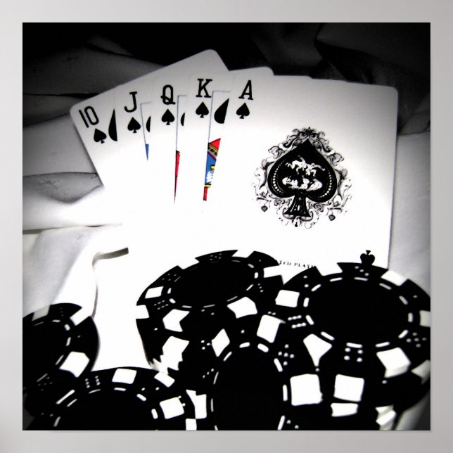 Royal Flush Leinwand Poster (Vorne)