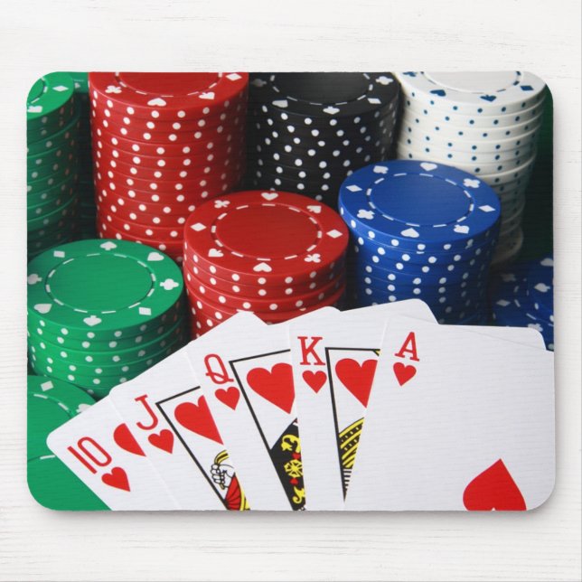 Royal Flush-Mausunterlage Mousepad (Vorne)