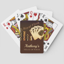 Royal Flush Poker Als Personalisierte Spielkarte