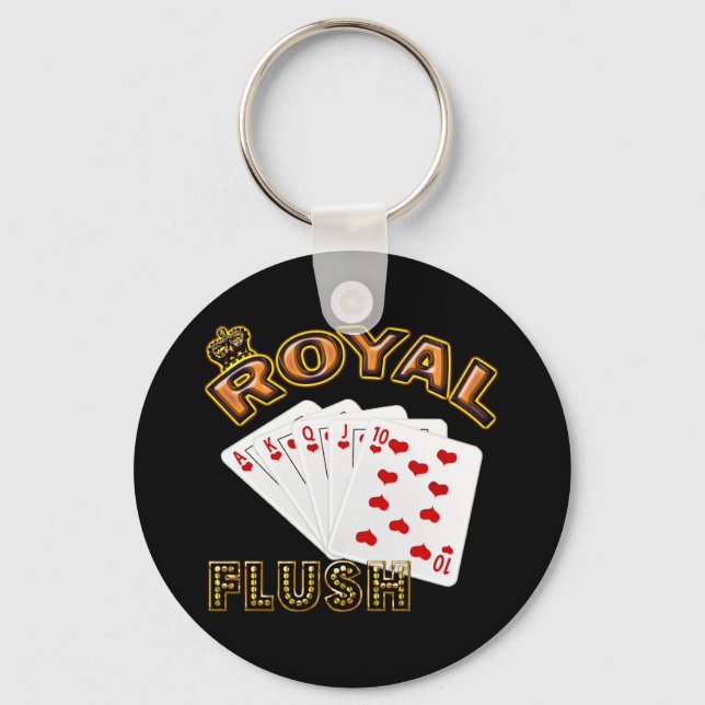 ROYAL FLUSH SCHLÜSSELANHÄNGER (Vorderseite)