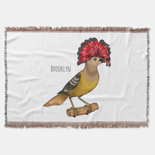 Royal Flycatcher Cartoon Illustration Decke (Vorderseite)