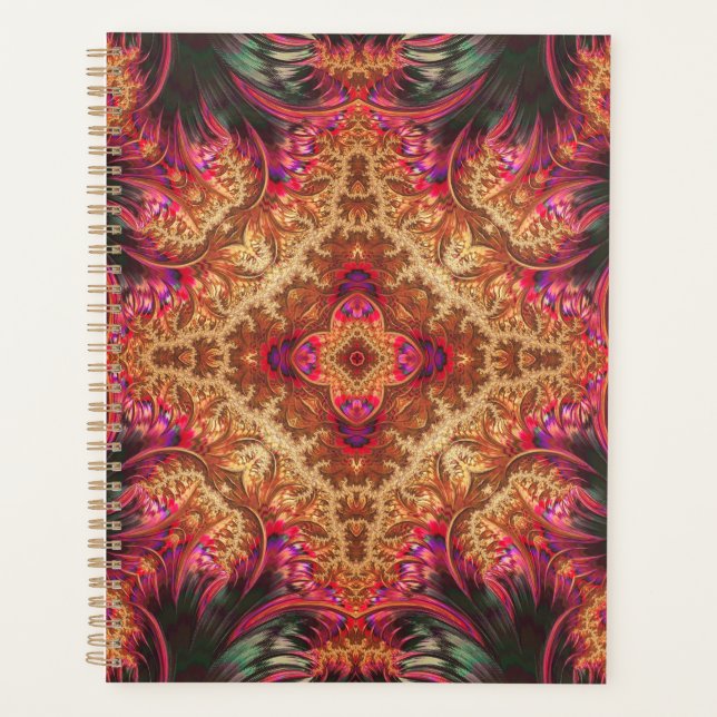 Royal Fractal | Spiral Bound Planner Planer (Vorderseite)