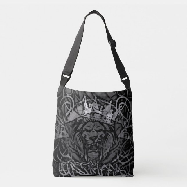 Royal gebogene Tasche schwarz Lyon  (Vorderseite)