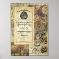 Royal Geographic Society Collage Print