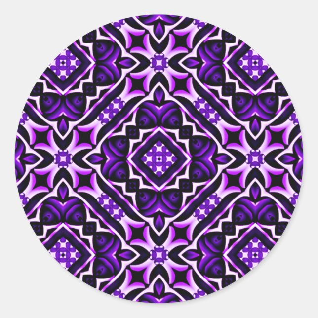 Royal Glow_ Runder Aufkleber (Vorderseite)