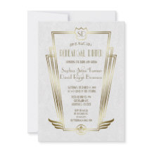 Royal Gold Art Deco Monogram Probe Dinner