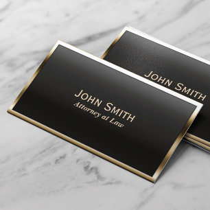 Royal Gold Border Attorney Business Card Visitenkarte