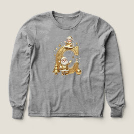 Royal Gold C Kids Tri-Blend Long Sleeve Tee
