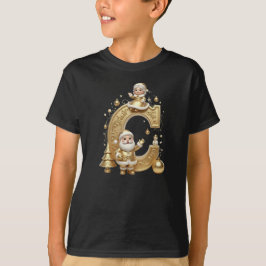 Royal Gold C Santa Boys Holiday Basic Tee