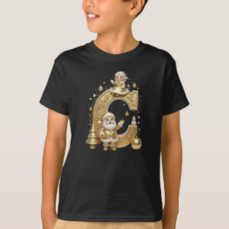 Royal Gold C Santa Boys Holiday Basic Tee