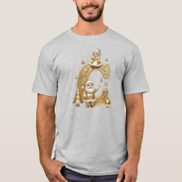 Royal Gold C Santa Heather Grey Men's Tee