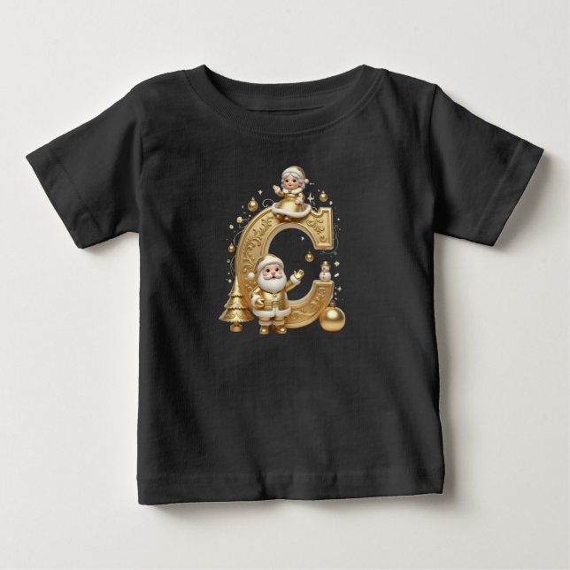 Royal Gold C Santa Toddler Jersey Tee (Vorderseite)