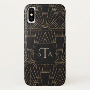 Royal Gold Schwarz Great Gatsby 20er Jahre Stil Mo Case-Mate iPhone Hülle
