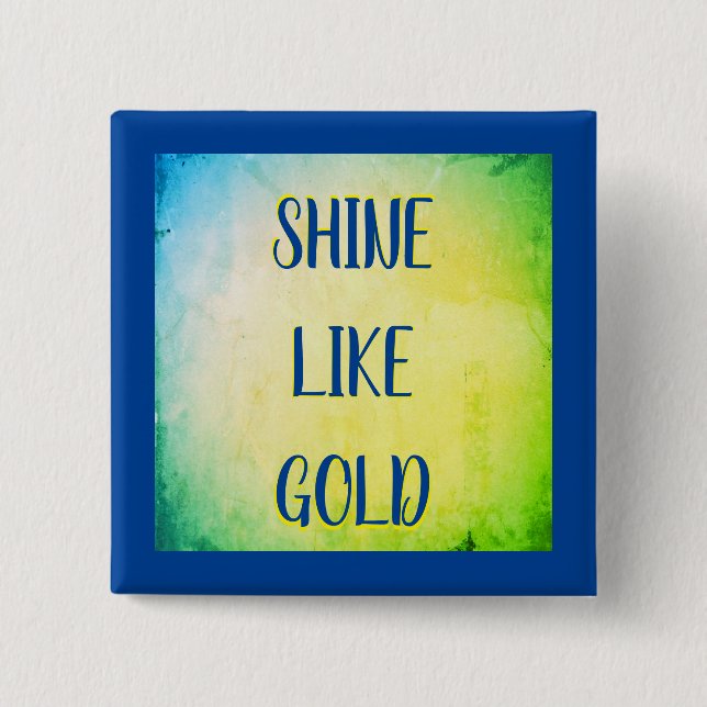 Royal Gold Sunshine Button (Vorderseite)