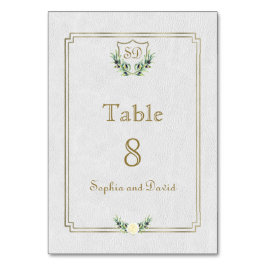 Royal Gold Wappen Grüne Tischnummer