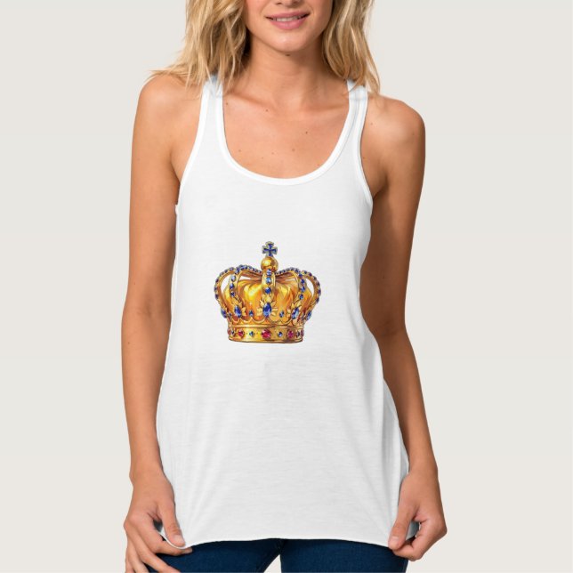 Royal golden crown tank top (Vorderseite)