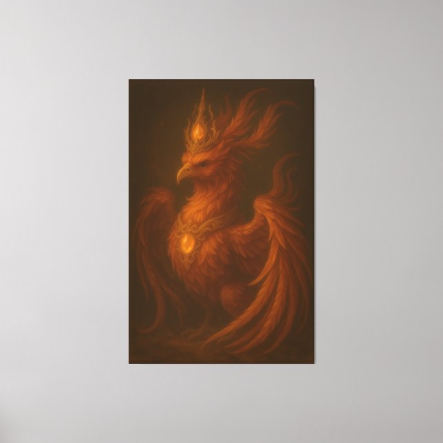Royal Golden Phoenix – Elite Fine Art Collection Leinwanddruck (Vorderseite)