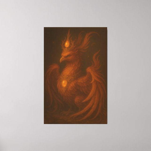 Royal Golden Phoenix – Elite Fine Art Collection Leinwanddruck (Vorderseite)