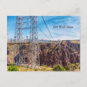 Royal Gorge Bridge Seitenansicht Gute Besserung Po Postkarte