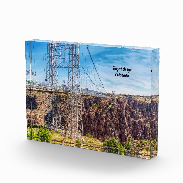 Royal Gorge Bridge Side View Foto Block (Rechts)