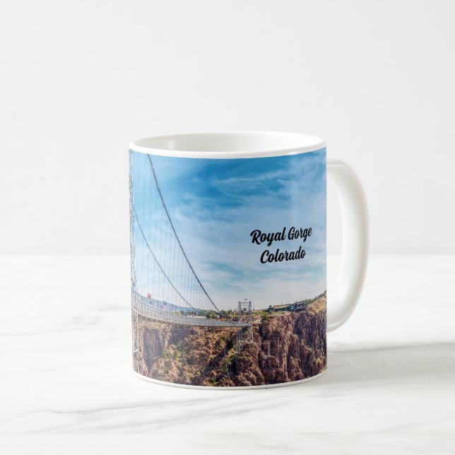 Royal Gorge Bridge Side View Klassische Tasse (VorderseiteRechts)