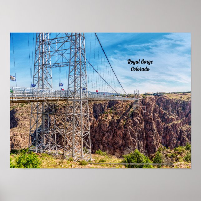 Royal Gorge Bridge Side View Poster (Vorne)