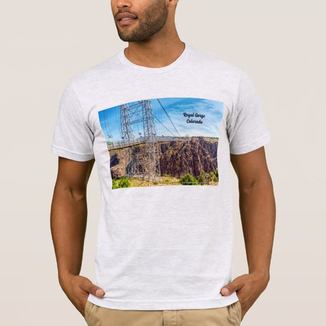 Royal Gorge Bridge Side View T - Shirt der Männer (Vorderseite)