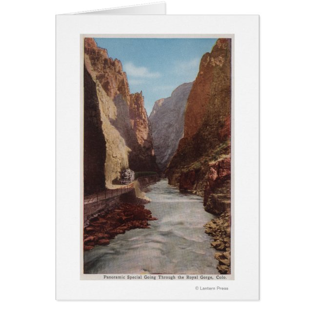 Royal Gorge, CO - Ansicht des Zuges, Fluss (Vorne)