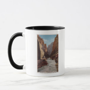 Royal Gorge, CO - Ansicht des Zuges, Fluss Tasse