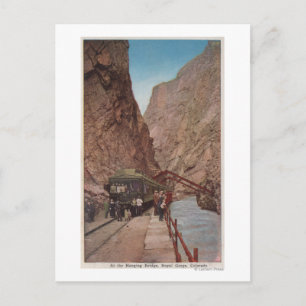 Royal Gorge, CO - Aussicht auf die Hängebrücke Postkarte