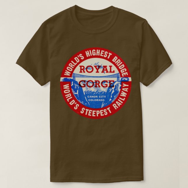 Royal Gorge of City Colorado T-Shirt (Design vorne)